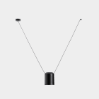 LEDS-C4 - Luminaria colgante 00-7392 ATTIC 1xE27 23 negro mate