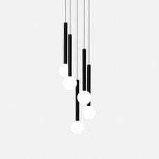 LEDS-C4 - Luminaria colgante CANDLE 5 LED 15,6W 2700K DALI negro