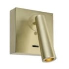 LEDS-C4 - Aplique base cuadrada GAMMA led 2.2W 2700K oro satinado