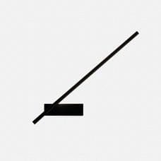 LEDS-C4 - Aplique TUBS LED 11,5W 3000K DALI negro
