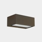 LEDS-C4 - Aplique IP65 Nemesis LED 90x220mm LED 17,5W 2700K marrón 1816lm
