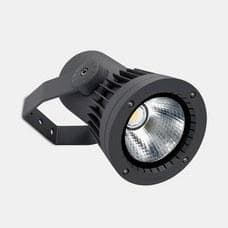 LEDS-C4 - Proyector IP66 HUBBLE Cob LED 234mm LED 92W 2700K DALI gris urbano 9931lm