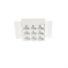 LEDS-C4 - Empotrable techo sin marco BENTO 3x3led 18,9W 34º 2700K blanco blanco