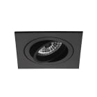 JISO - Foco Technical PRO 704D cuadrado empotrable orientable sin tecnología color negro
