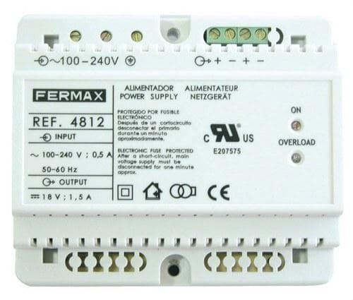 FERMAX - ALIMENTADOR 18VDC-1,5A DIN6