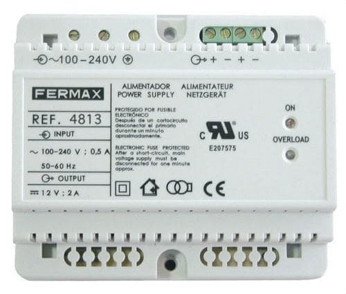 FERMAX - ALIMENTADOR 12VDC-2A DIN6