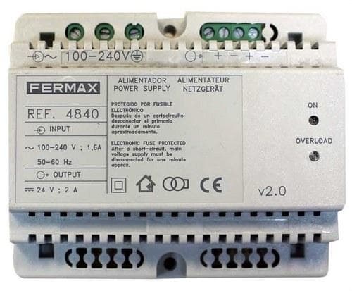 FERMAX - Alimentador DIN-6 100-240VAC/24VDC-2A