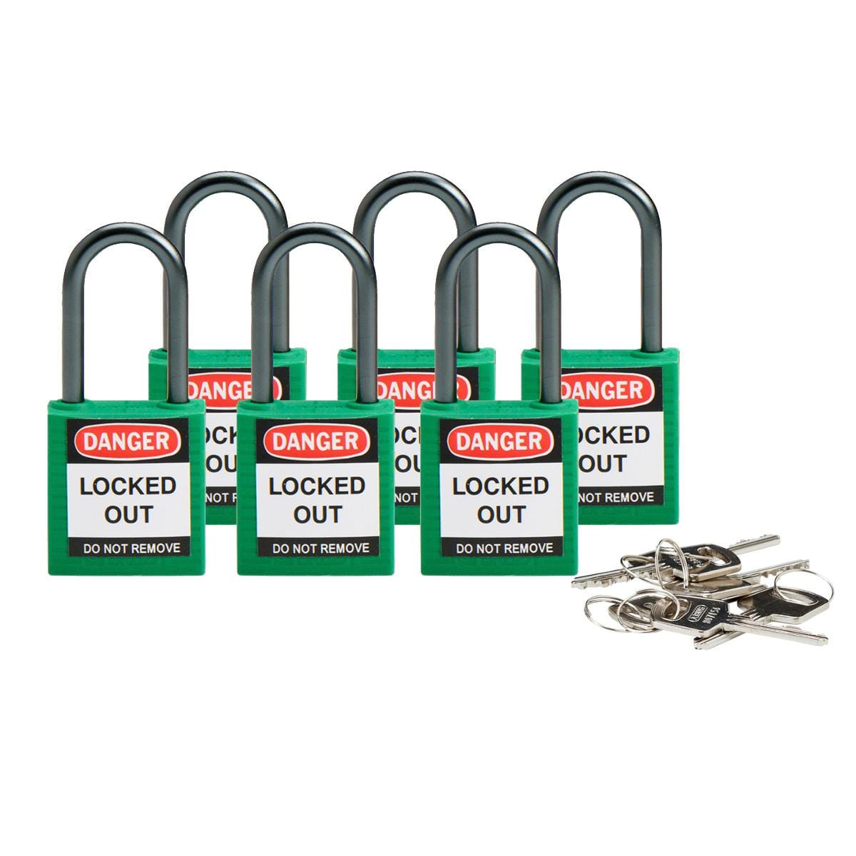BRADY - BRADY COMPACT LOCKOUT PADLOCK GREEN SAFETY PADLOCK