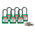 BRADY - BRADY COMPACT LOCKOUT PADLOCK GREEN SAFETY PADLOCK