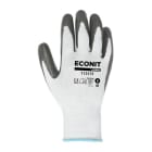 JUBA - Juego guantes ECO-NIT poliéster nitrilo talla 8 gris/blaco