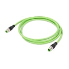 WAGO - Cable Serie 756 conector M-M M12 axial codificado D 5m verde