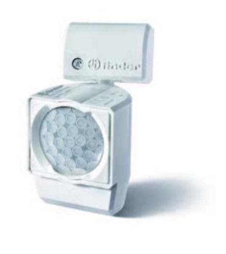 FINDER - Detector de movimiento SERIE 18, para instalación en interiores montaje en pared, interruptor unipolar 1NA 10A, 120/230V AC