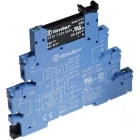 FINDER - Interfaz modular SERIE 38, relé de estado sólido, ancho de 6,2mm, 24V DC, salida 0,1A 48V DC, bornes de jaula