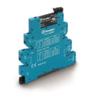 FINDER - Interfaz modular relé MasterBASIC SERIE 39, 1NA, 24V DC sensible, salida 6A 24V DC, borne de jaula