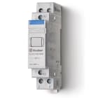 FINDER - Relé auxiliar modular SERIE 22, montaje carril 35mm, 2NA, 20A, AgSnO2, 24V DC