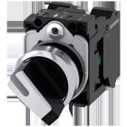 SIEMENS - Selector negro blanco O-I sostenido 90° 1NA 1NC resorte