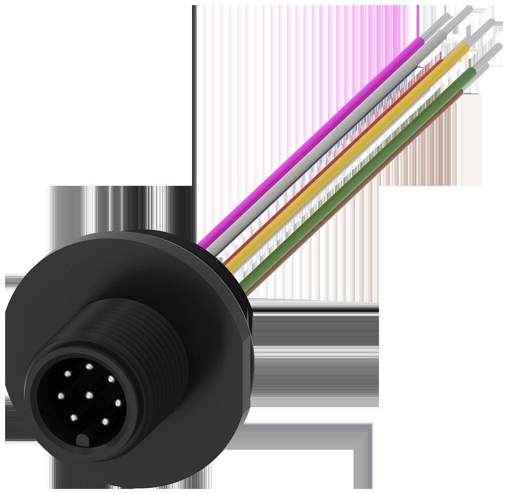 SIEMENS - Accesorio para interruptores de posición 3SE5, conector integrado de plástico, M12, 8 polos para conexión del equipo M20×1,5