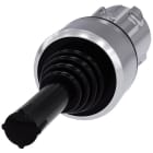 SIEMENS - Manipulador, 22mm, redondo, metal, brillante, negro, 4 posiciones, sostenido, sin enclavamiento mecánico