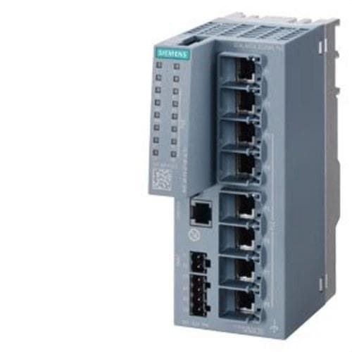 SIEMENS - Switch gestionable Layer 2 de Ethernet Industrial SCALANCE X/SCALANCE XC208G PoE con certificación IEC 62443-4-2 54V DC
