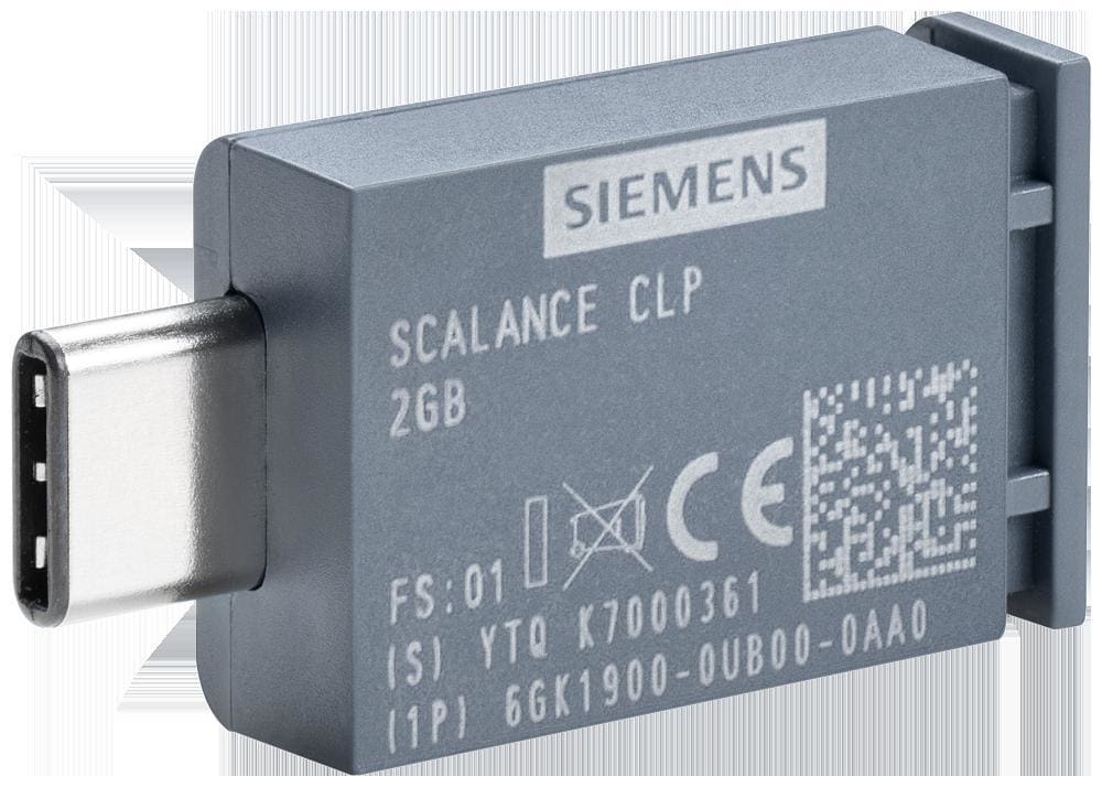 SIEMENS - Soporte extraíble SCALANCE, SCALANCE CLP 2GB, para reemplazo sencillo en caso de fallo, para almacenamiento de configuración
