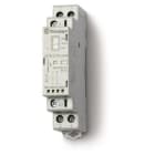 FINDER - Contactor modular SERIE 22, 1NA+1NC 25A AgSnO2, 12V AC/DC, indicador mecánico + LED (emb.1u)