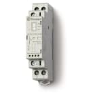 FINDER - Contactor modular SERIE 22, 2NA 25A AgSnO2, 24V AC/DC, selector Auto-On-Off + indicador mecánico + LED (emb.1)