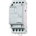 FINDER - Contactor modular SERIE 22, 4NA 25A AgSnO2, 24V AC/DC, indicador mecánico + LED