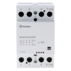 FINDER - Contactor modular SERIE 22, 4NA 40A AgSnO2, 12V AC/DC, indicador mecánico