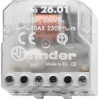 FINDER - Telerruptor electromecánico/interruptor unipolar SERIE 26, borne de tornillo, 1NA 10A, 24V AC