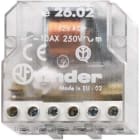 FINDER - Telerruptor electromecánico/desviador bipolar SERIE 26, borne de tornillo, 1NA+1NC 10A, 12V AC