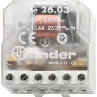 FINDER - Telerruptor electromecánico/desviador bipolar SERIE 26, borne de tornillo, 1NA+1NC 10A, 24V AC