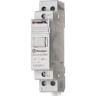 FINDER - Telerruptor modular/ interruptor unipolar 1NA 16A SERIE 20, montaje carril 35mm, 24V DC, contactos AgNi