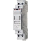 FINDER - Telerruptor modular/ interruptor bipolar 2NA 16A SERIE 20, montaje carril 35mm, 24V DC contactos AgNi