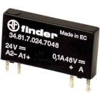 FINDER - Relé de estado sólido para circuito impreso SERIE 34, 1NA 60V, salida 0,1A, 48V DC