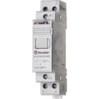 FINDER - Telerruptor modular/desviador bipolar 1NA+1NC 16A SERIE 20, montaje carril 35mm, 125V AC contactos AgSnO2