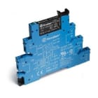 FINDER - Interfaz modular SERIE 38, relé electromecánico 1 contacto conmutado 6A AgSnO2, 220...240V AC/DC, bornes de jaula