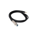 FONESTAR - Cable especial para adaptar salidas de micrófono a 3.5 mm