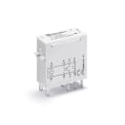 FINDER - Mini-relé industrial con terminales de enchufar/soldar SERIE 46, 2 contactos conmutados, 8A, AgNi, 24V DC (Ferroviaria)