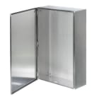 IDE - CAJA BORNAS 400X400X135MM INOX 304L ABISAGRADA LATERAL LISO Y TAPA ATORNILLADA IP66
