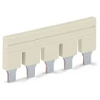 WAGO - Peine puente Serie 2016 5P 76A gris claro