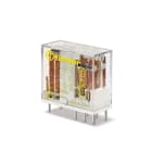FINDER - Relé para circuito impreso SERIE 50 con contactos de guía forzada, 2 contactos conmutados, 8A, AgNi, 24V DC (emb.1u)