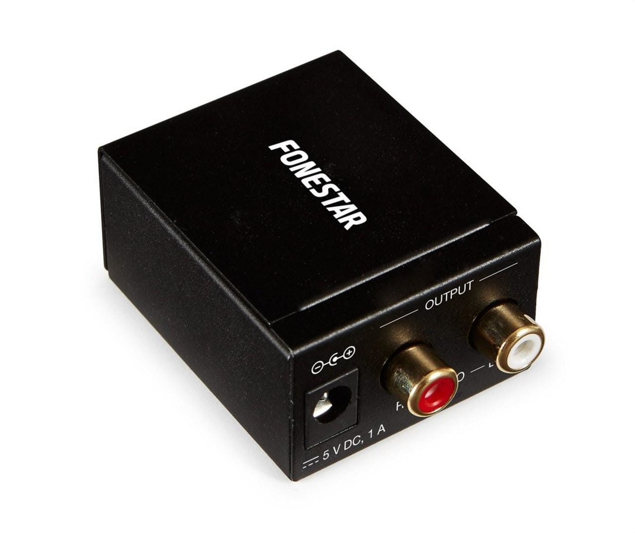 FONESTAR - Convertidor de audio digital a analógico 5VCC 1A