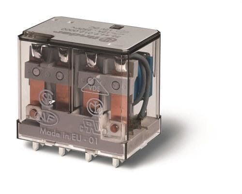 FINDER - Relé de potencia para circuito impreso SERIE 56, 4 contactos conmutados, 12A, AgNi, 110V DC