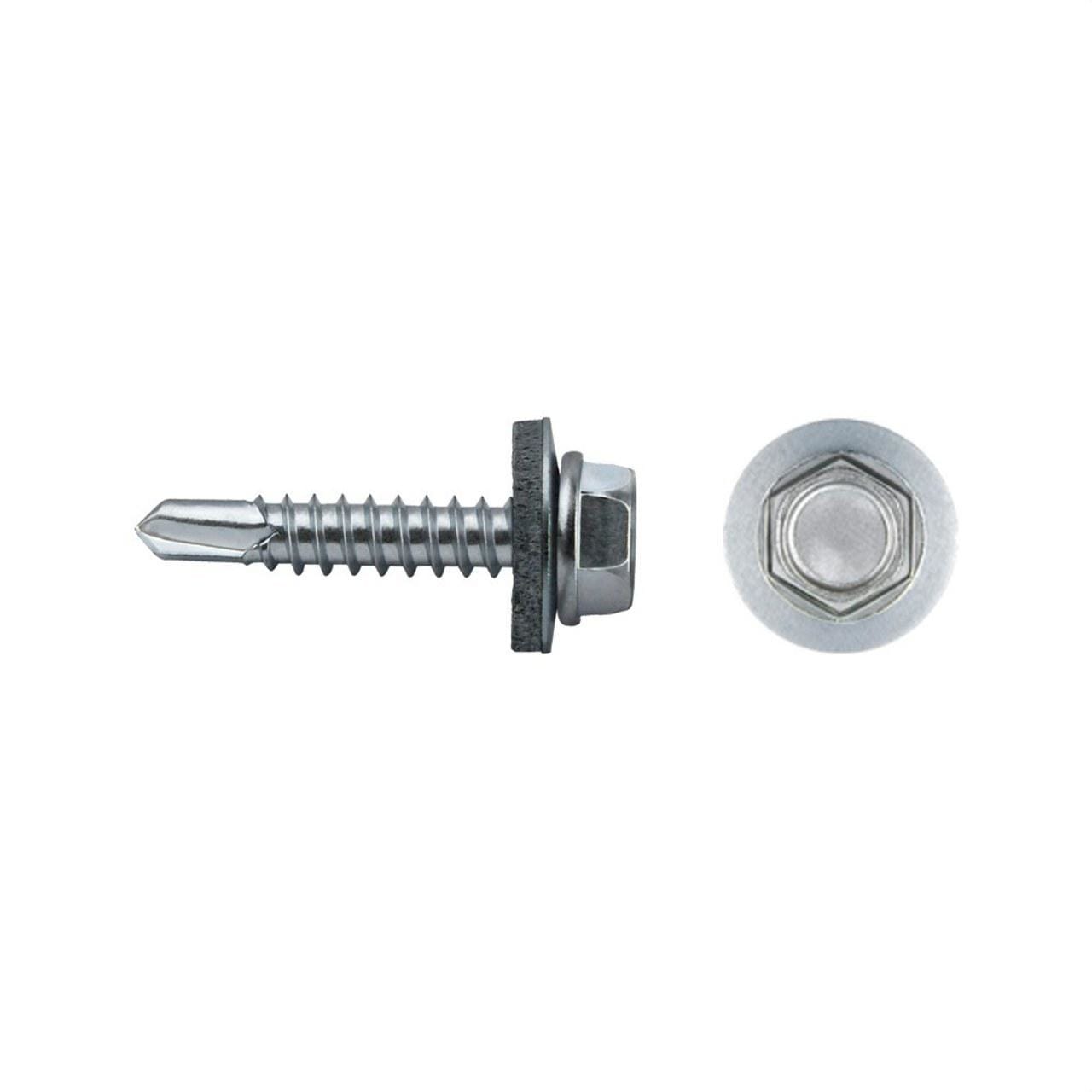 APOLO - TORNILLO 7301 PUNTA BROCA CABEZA HEXAGONAL 4,8x19mm ARANDELA DE EPDM Ø16 CINCADO