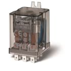 FINDER - Relé industrial Faston 187, 3 contactos conmutados, 10A, AgNi, 24V DC