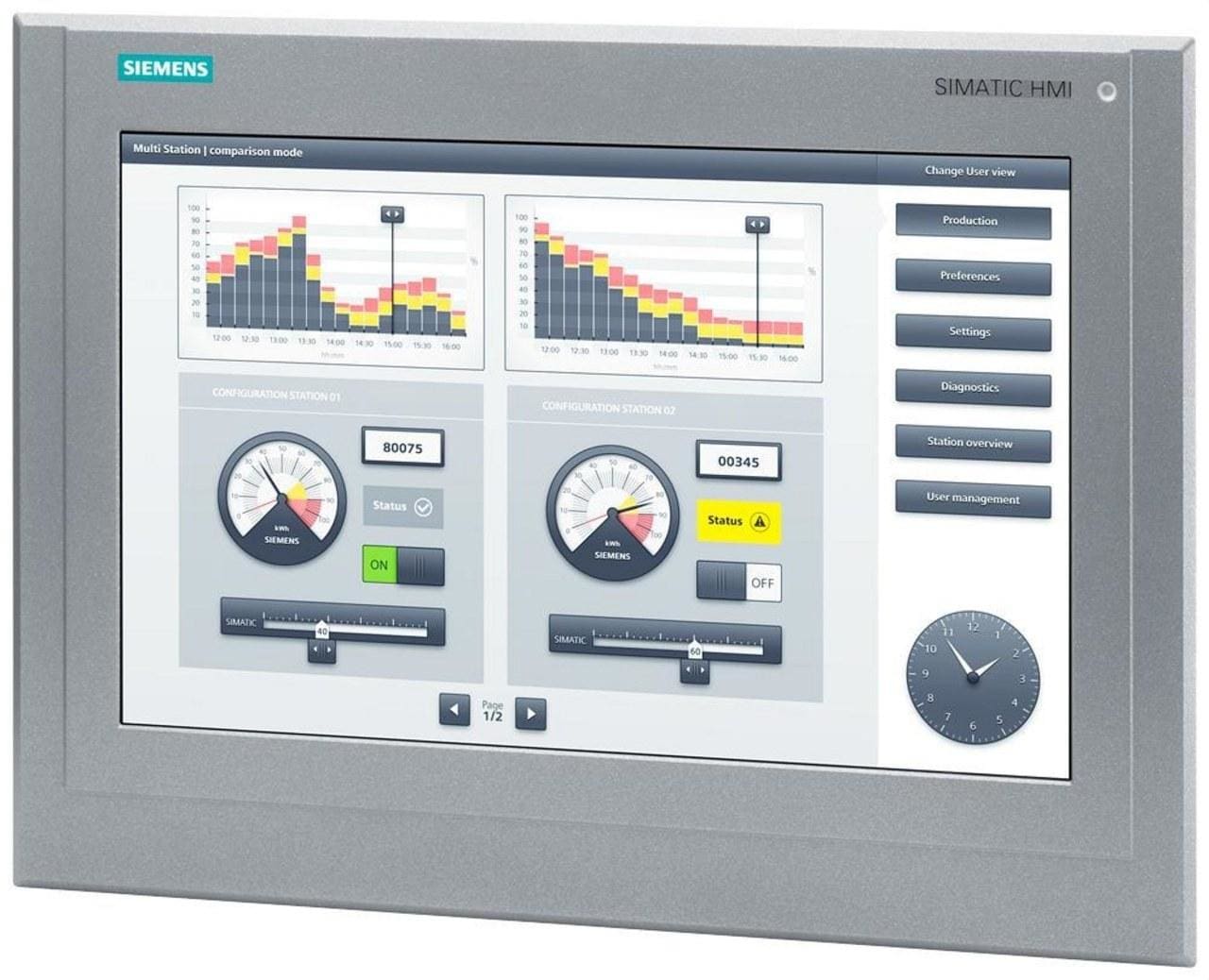SIEMENS - Panel SIMATIC metal duro integral TP1500 Comfort táctil
