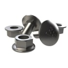 BASORFIX - Conjunto tornillo y tuerca B3-50 I304 acero inoxidable AISI 304 (Pack 50u)