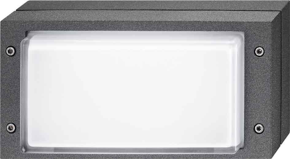 PIL - Aplique exterior BLITZ RING E27 60W gris metálico