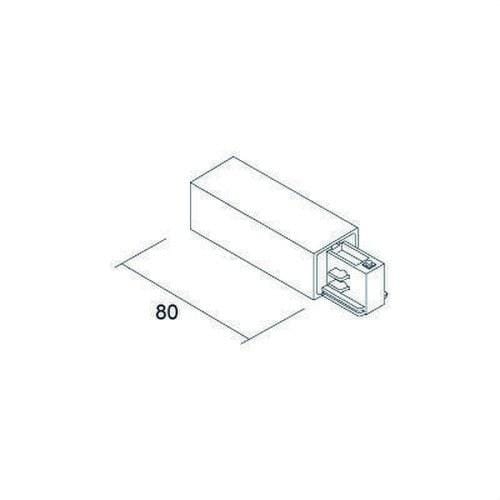 FREPI - Conector toma tierra izquierda carril trifásico superficie blanco