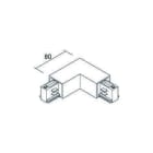 FREPI - Codo L 90° externo carril trifásico blanco